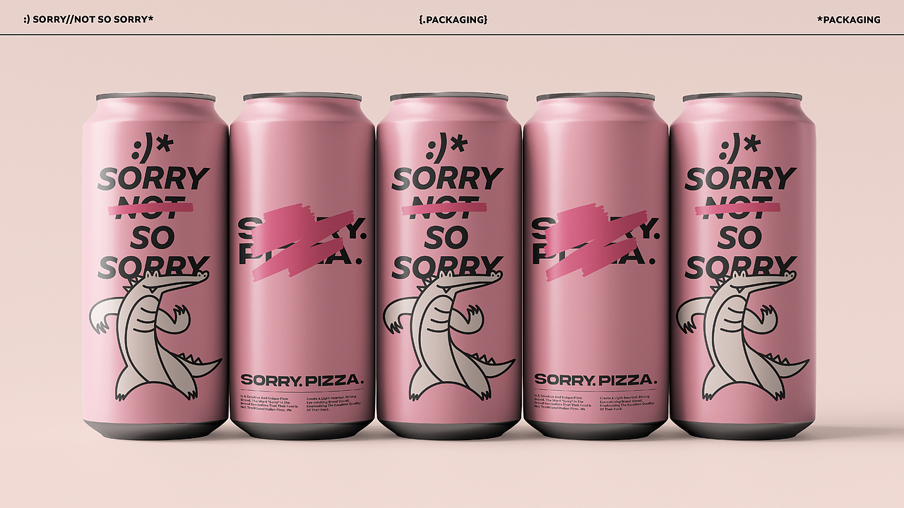 餐饮品牌设计 ｜ SorryPizza披萨（图ZMzg2OTA4NTg4） - 品牌 - 站酷设计师大大胆原创素材 - 站酷ZCOOL