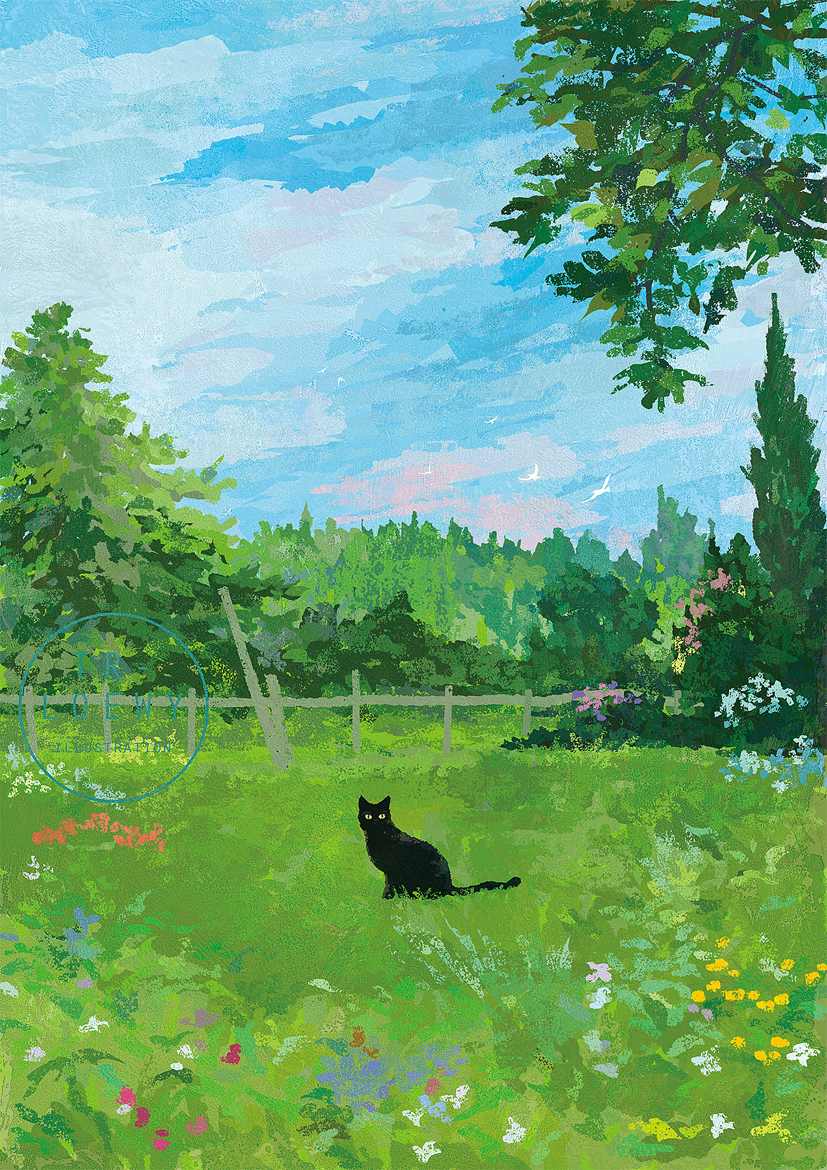 她养的黑猫（图ZMzg2OTEwNjI0） - 商业插画 - 站酷设计师插画师陶然原创素材 - 站酷ZCOOL