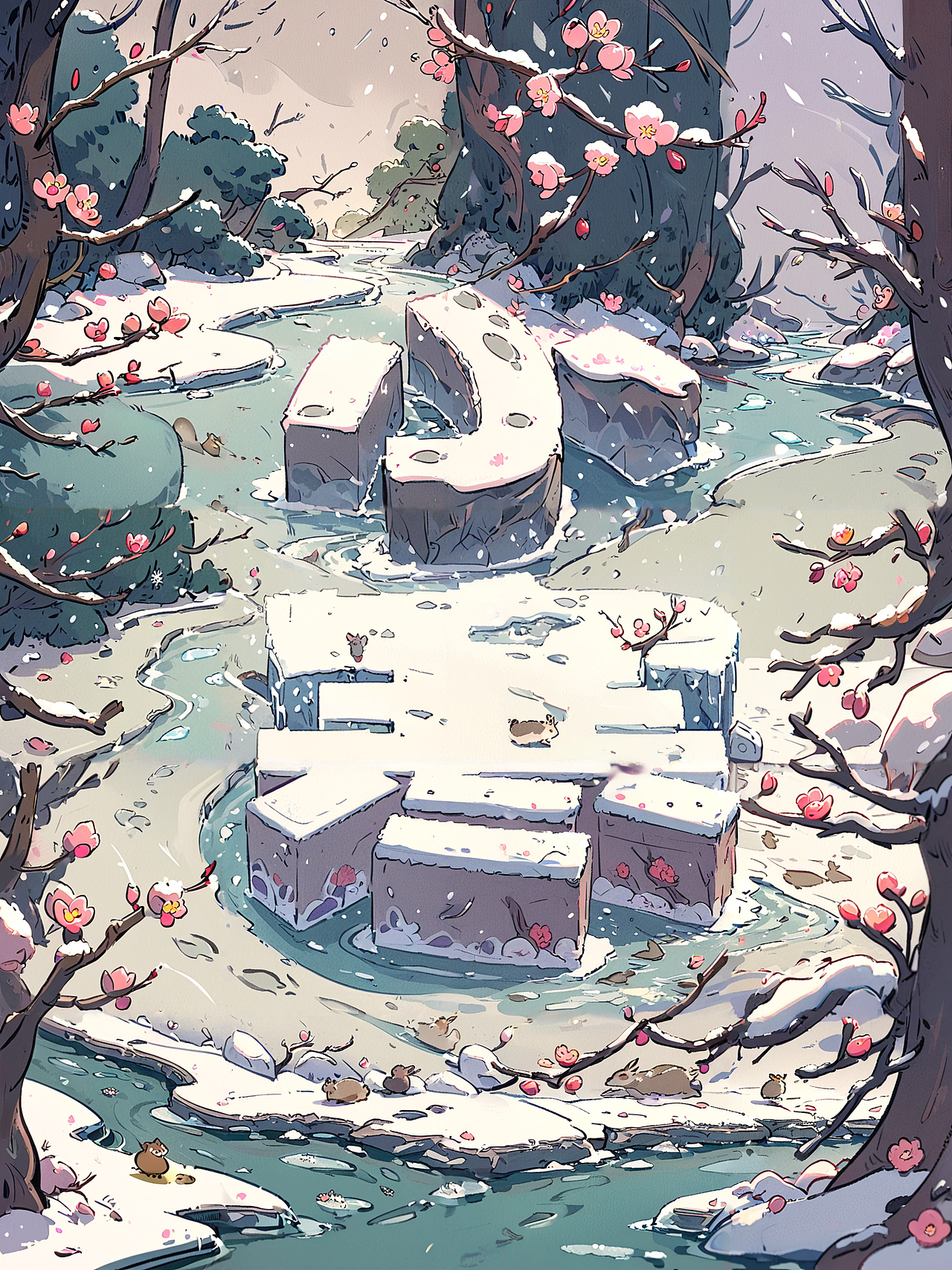 AIGC·岁时插画纪——24节气插画海报（图ZMzg2OTEyMzY4） - 海报 - 站酷设计师翻滚的ZM原创素材 - 站酷ZCOOL