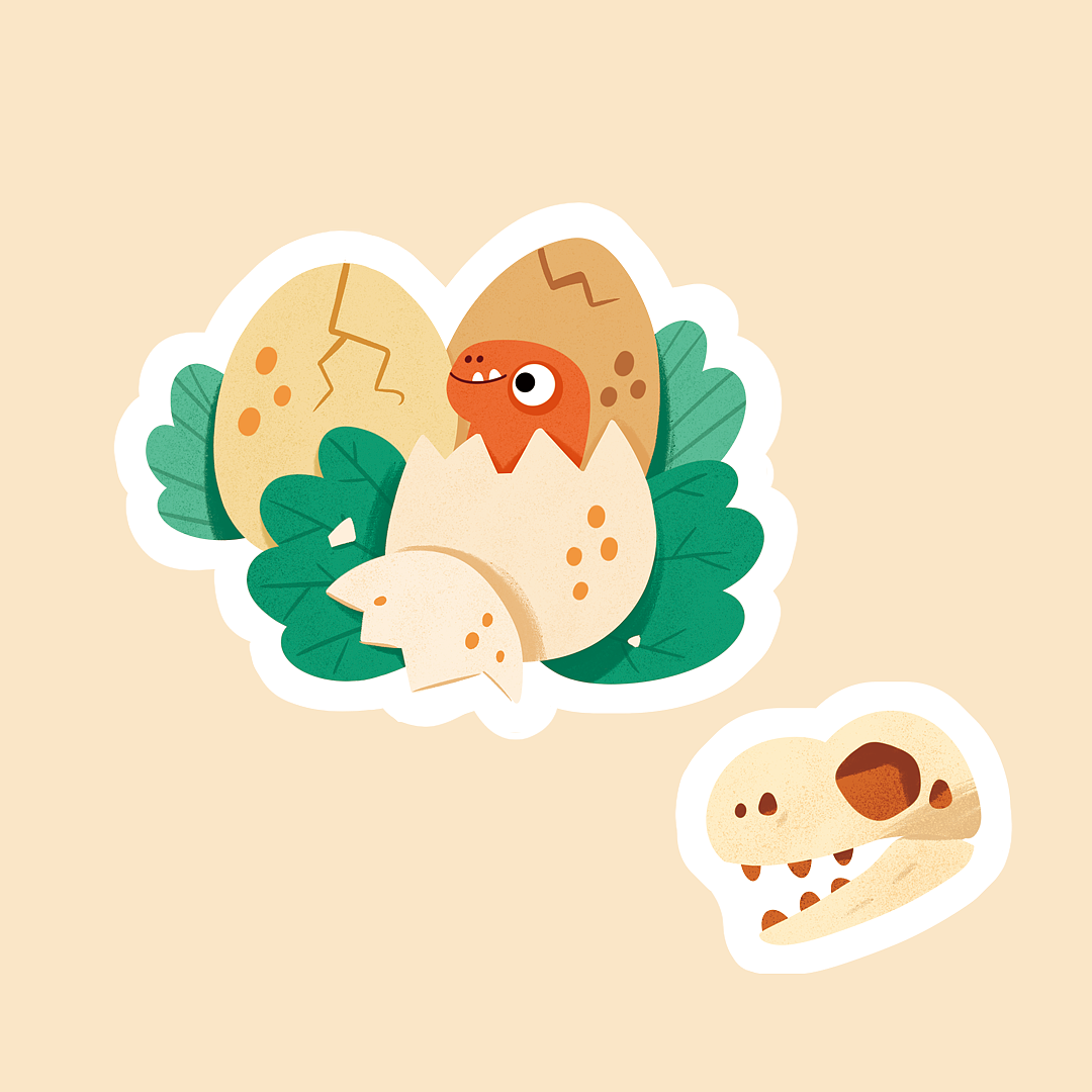 恐龙插画系列合集