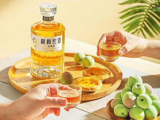 桃梅密语青梅酒详情页设计