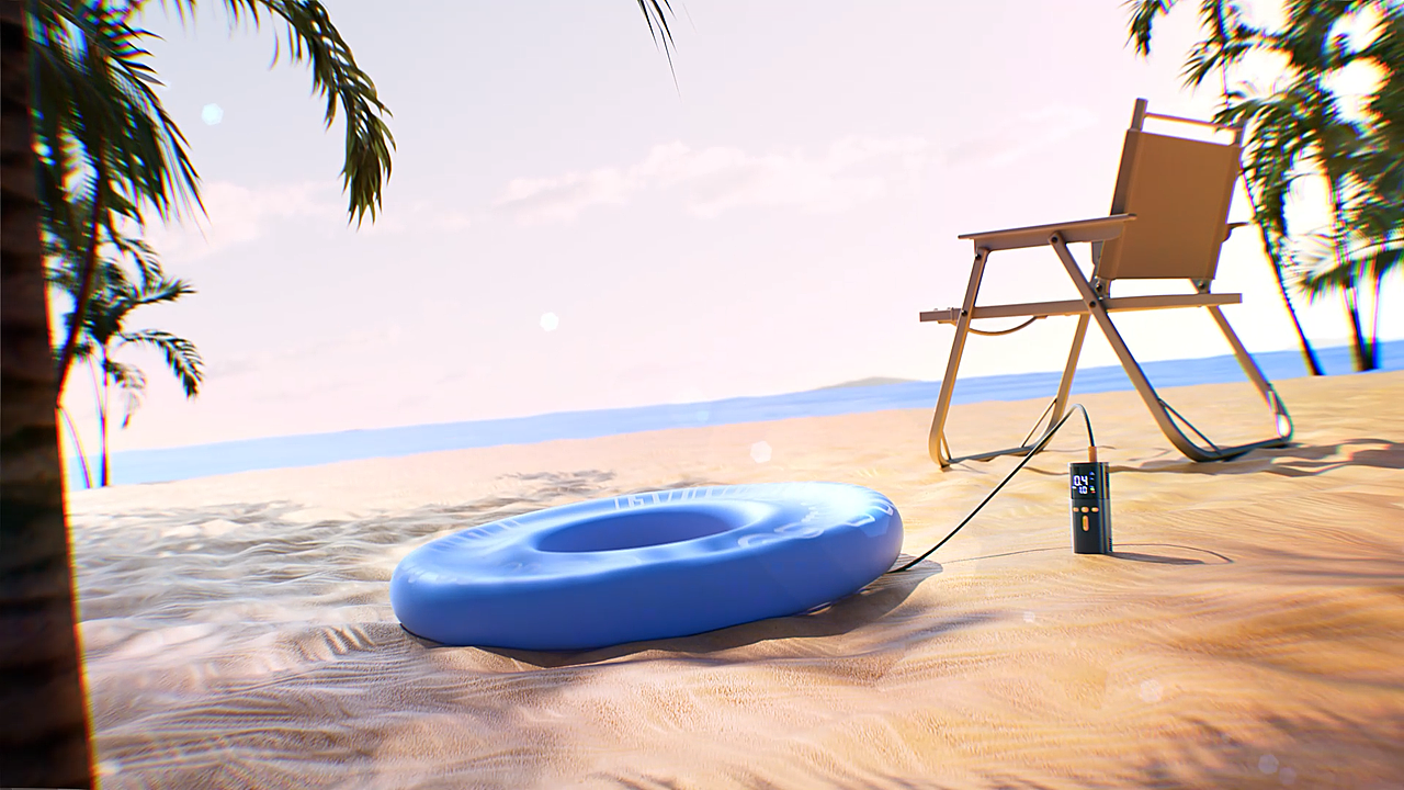 产品动画 | 多功能充气泵