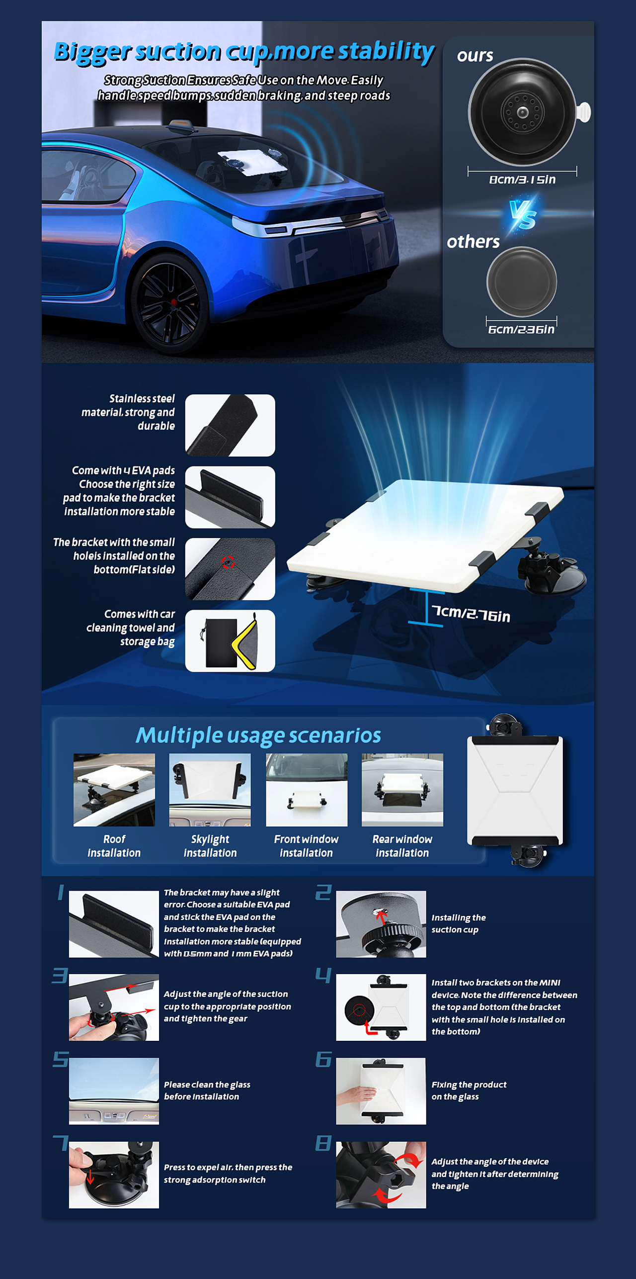 亚马逊星链支架主图、A+（图ZMzg2OTQ1NTY0） - 电商 - 站酷设计师故兮原创素材 - 站酷ZCOOL