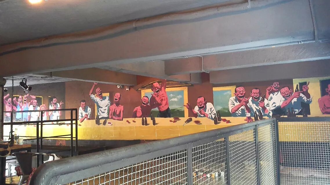 酒吧彩绘，一起嗨！（图ZMzg2OTU2NzQ4） - 绘画 - 站酷设计师墙体彩绘手绘设计原创素材 - 站酷ZCOOL