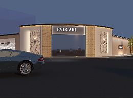 宝格丽风格围挡设计（现代高端）