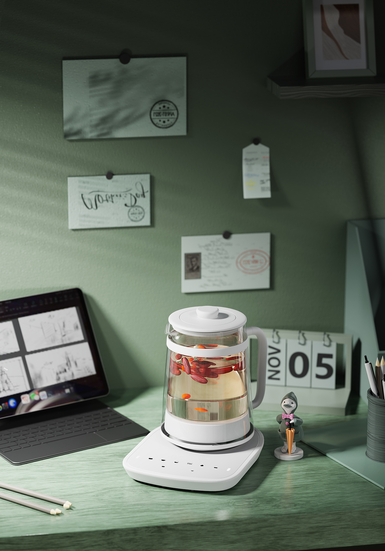 第五十三期keyshot电商场景源文件ks桌面厨房场景KSP（图ZMzg2OTc5ODI0） - 场景 - 站酷设计师米尼设计原创素材 - 站酷ZCOOL