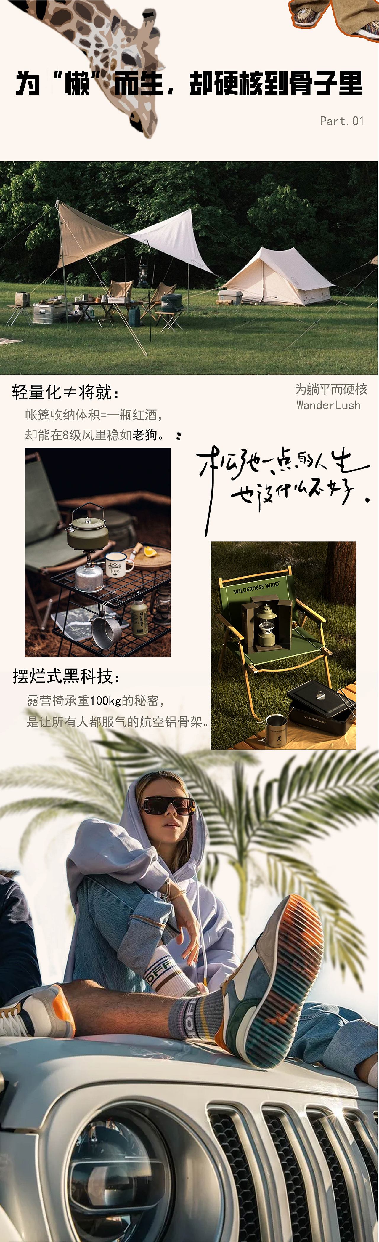 WanderLush漫野｜户外品牌公众号长图制作