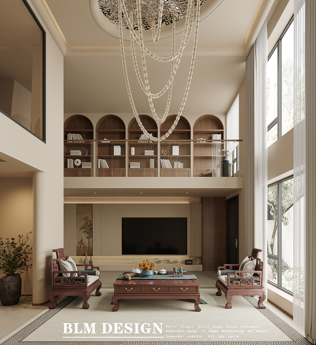 新中式家装设计案例（图ZMzg2OTkxOTUy） - VR设计 - 站酷设计师Z073159855原创素材 - 站酷ZCOOL