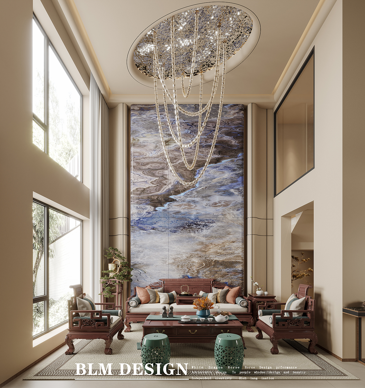 新中式家装设计案例（图ZMzg2OTkxOTQw） - VR设计 - 站酷设计师Z073159855原创素材 - 站酷ZCOOL