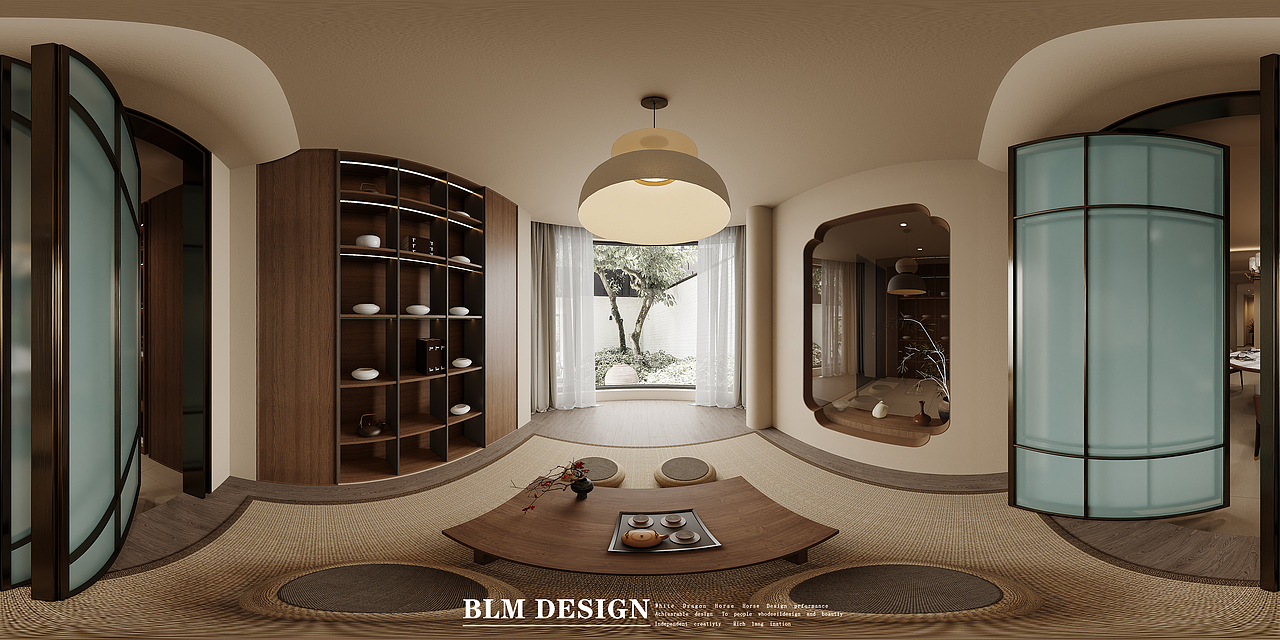 新中式家装设计案例（图ZMzg2OTkxOTM2） - VR设计 - 站酷设计师Z073159855原创素材 - 站酷ZCOOL