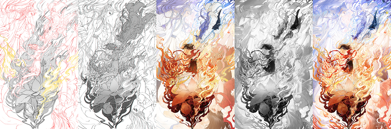 【哪吒之魔童闹海】同人插画（图ZMzg2OTk3Mjg0） - 商业插画 - 站酷设计师幽幽芋泥丸原创素材 - 站酷ZCOOL
