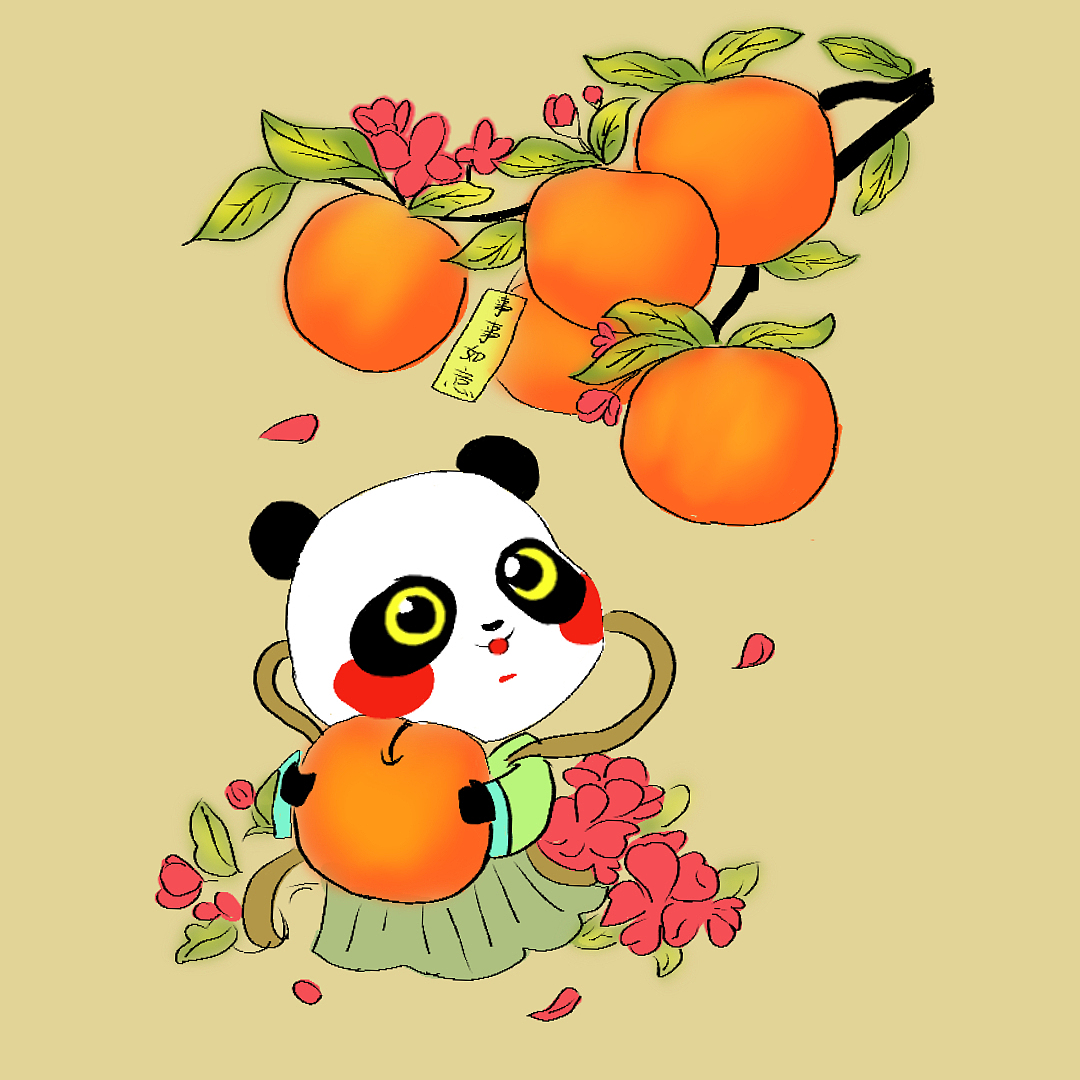 临摹的厚图插画