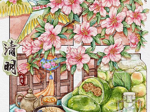 原创节气分镜插画