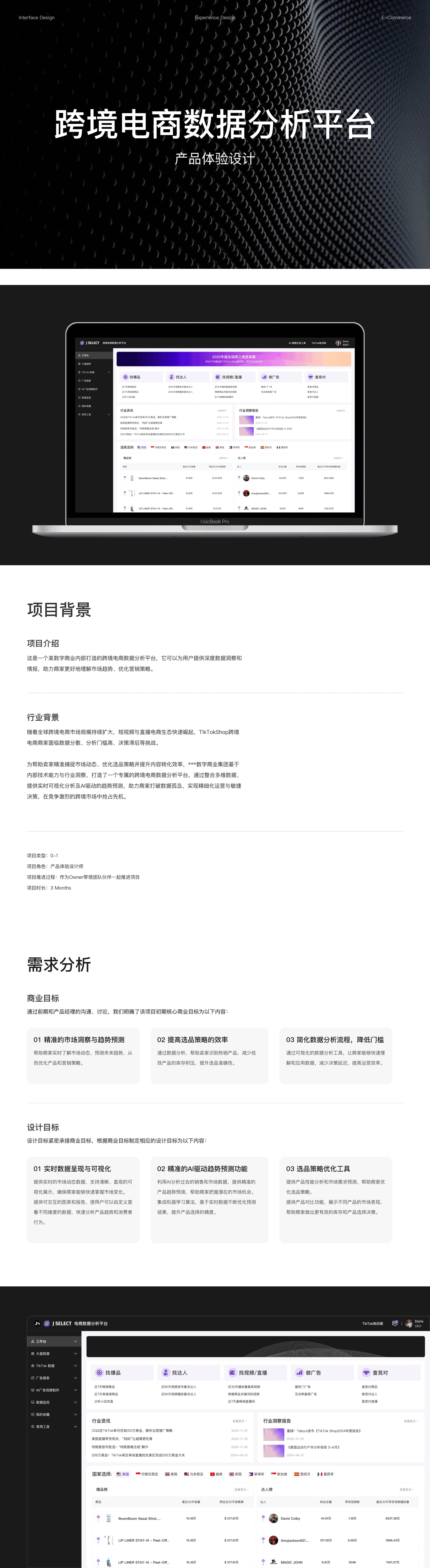 「2025」跨境电商数据分析平台产品体验设计（图ZMzg3MDAxMTk2） - 交互/UE - 站酷设计师orcaued原创素材 - 站酷ZCOOL