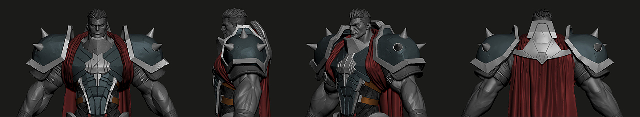 3A次世代游戏角色课程案例：男战士角色