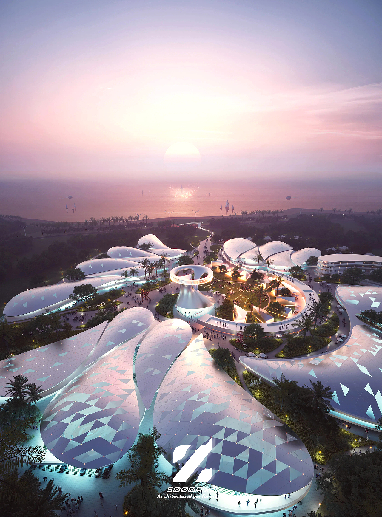 建筑表现渲染后期