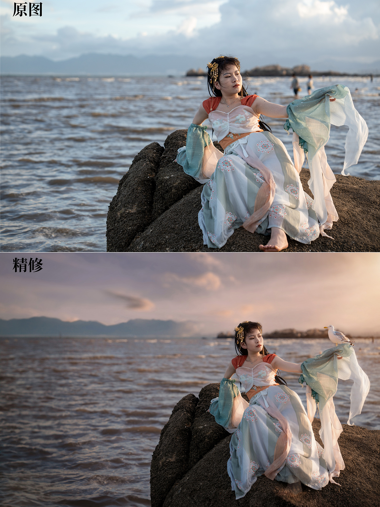 人像精修前后对比（图ZMzg3MDA5MzI4） - 人像摄影 - 站酷设计师莱叔叔原创素材 - 站酷ZCOOL