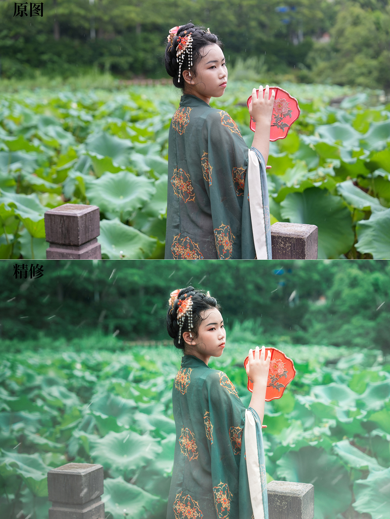 人像精修前后对比（图ZMzg3MDA5Mzk2） - 人像摄影 - 站酷设计师莱叔叔原创素材 - 站酷ZCOOL