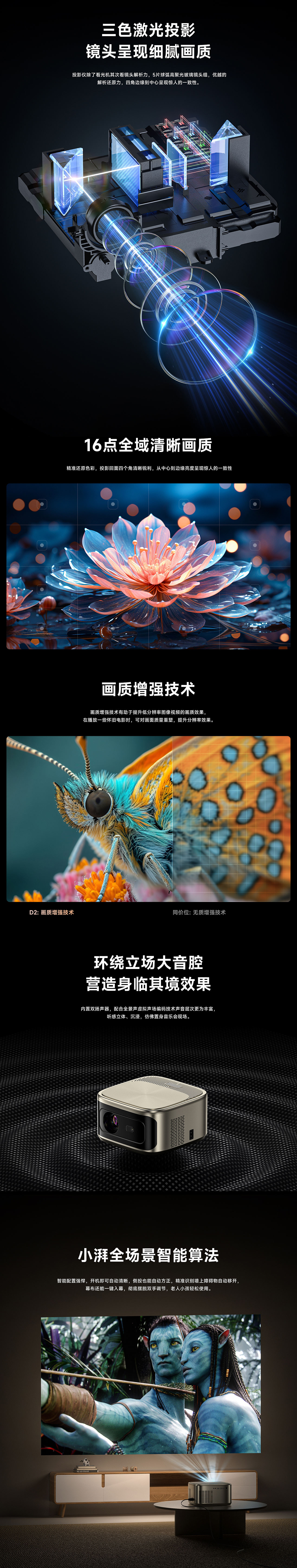 小湃D2投影仪-详情介绍（图ZMzg3MDEwNzI0） - 产品 - 站酷设计师一杯柠乐原创素材 - 站酷ZCOOL
