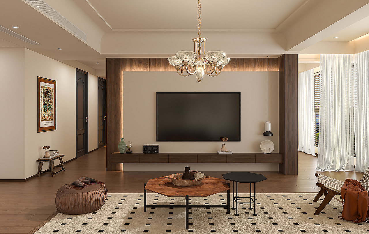 效果图代画：新项目/中古风（图ZMzg3MDE3MTI0） - 家装设计 - 站酷设计师无名Devise原创素材 - 站酷ZCOOL