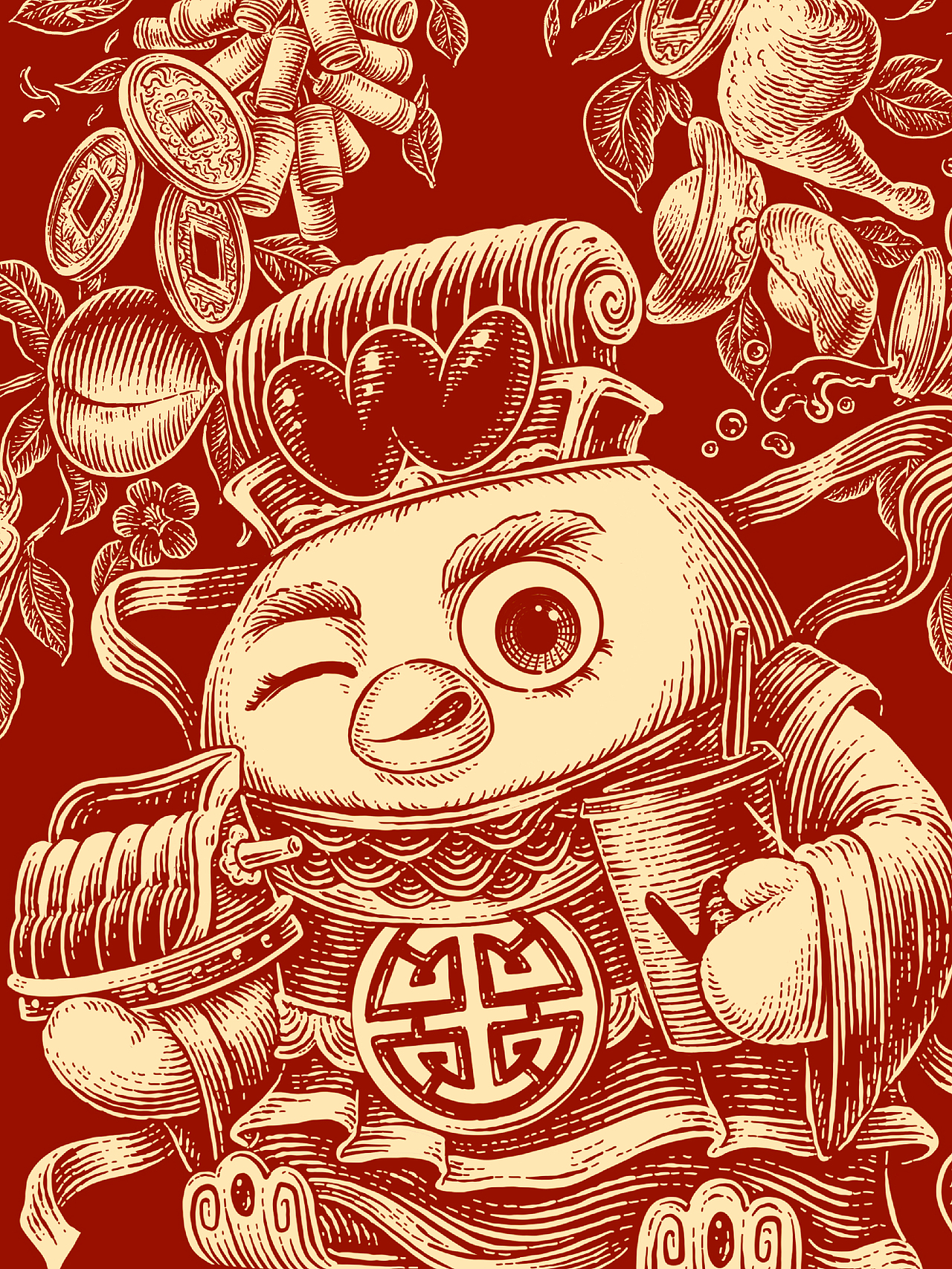 华莱士五幅临门插画（图ZMzg3MDE4NDI4） - 商业插画 - 站酷设计师花椒的Alex原创素材 - 站酷ZCOOL