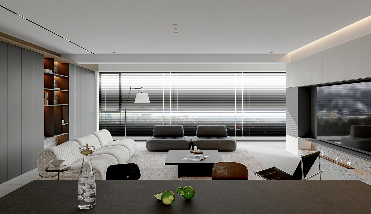 现代意式极简客餐厅 主人房丨近期表现（图ZMzg3MDI2OTQw） - 家装设计 - 站酷设计师嘛嘛嘛原创素材 - 站酷ZCOOL