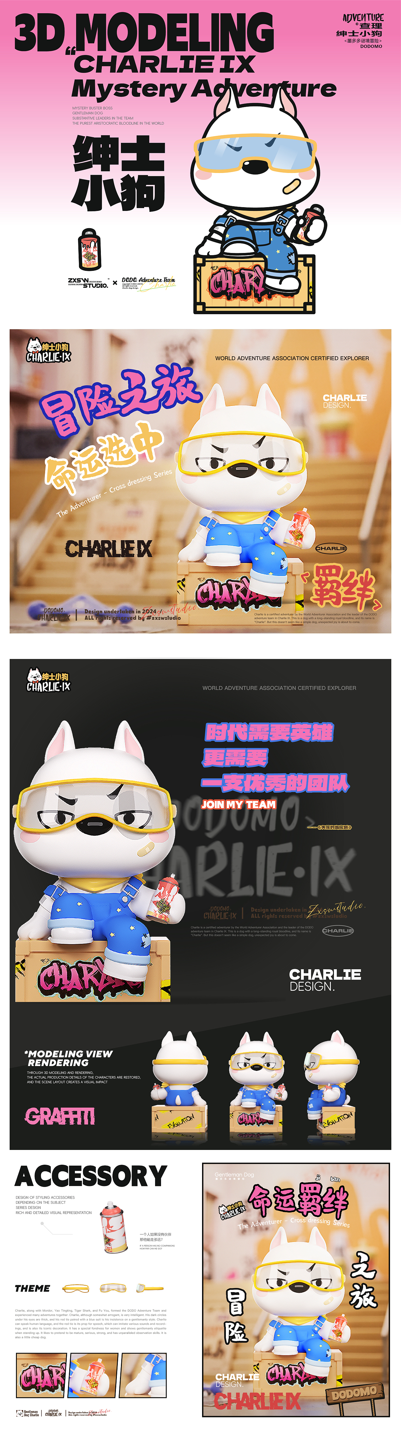 绅士小狗|墨多多谜境冒险角色|IP设计|周边设计