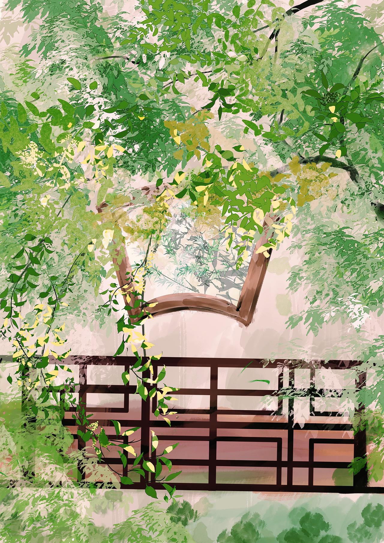 古风小景合集（图ZMzg3MDU3MzA0） - 商业插画 - 站酷设计师禾苇原创素材 - 站酷ZCOOL