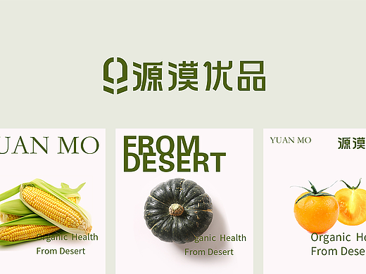 源漠优品|农业|绿色健康|食品LOGO|品牌VI|商标设计