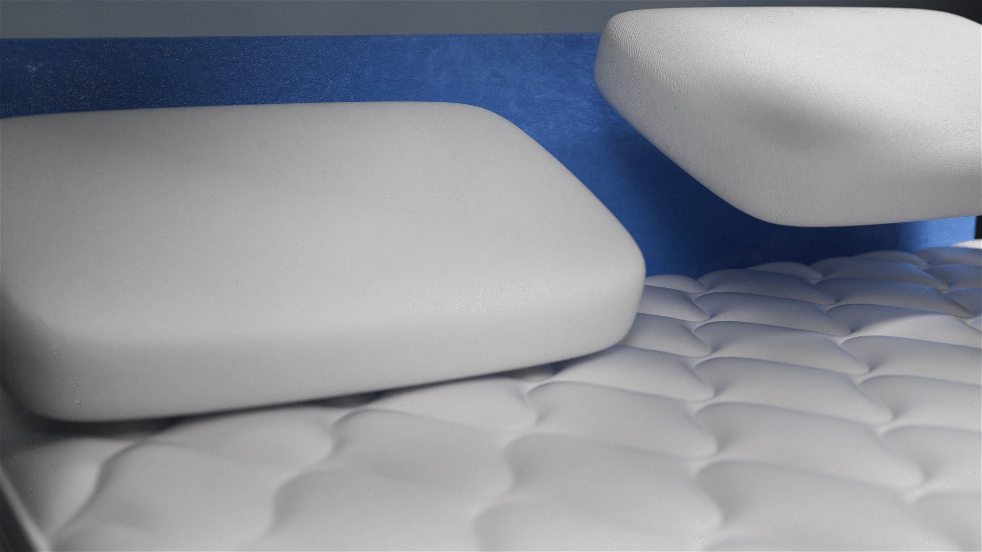 三维渲染练习：床垫动画