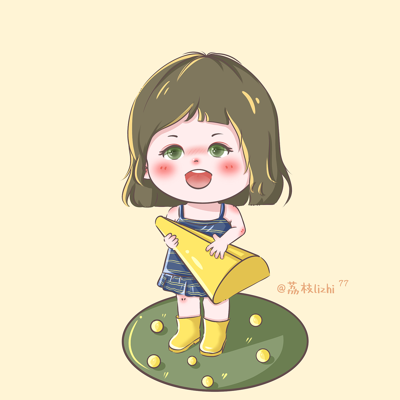 Q版人物全身（图ZMzg3MDY5NDAw） - 儿童插画 - 站酷设计师荔枝lizhi77原创素材 - 站酷ZCOOL