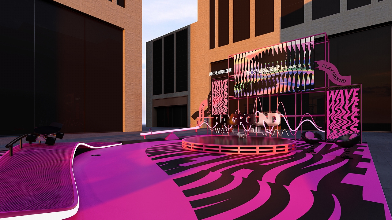 BFC外灘潮流季（圖ZMzg3MDcxMjM2） - 展陳設計 - 站酷設計師圣德創(chuàng)意原創(chuàng)素材 - 站酷ZCOOL