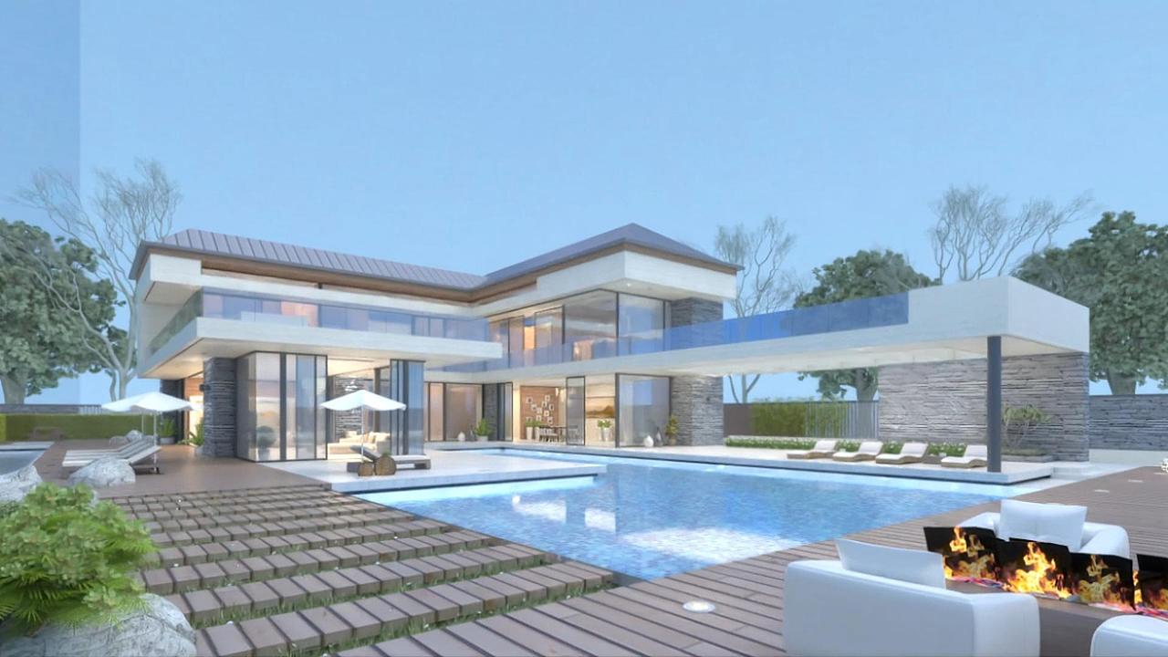 基于3DMax的游泳馆建模制作视频