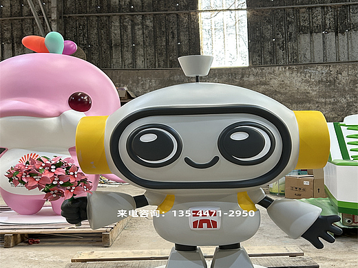 香港吉祥物装置摆件玻璃钢雕塑商业IP公仔模型定制