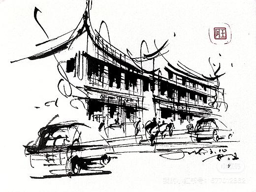 钢笔手绘