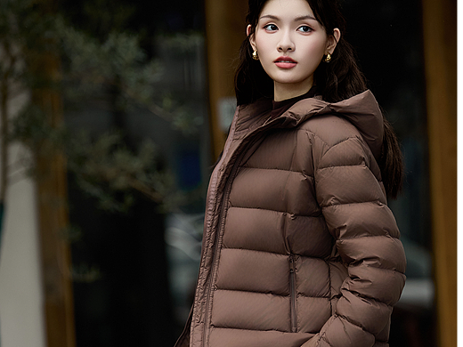 羽绒服 外景 电商拍摄