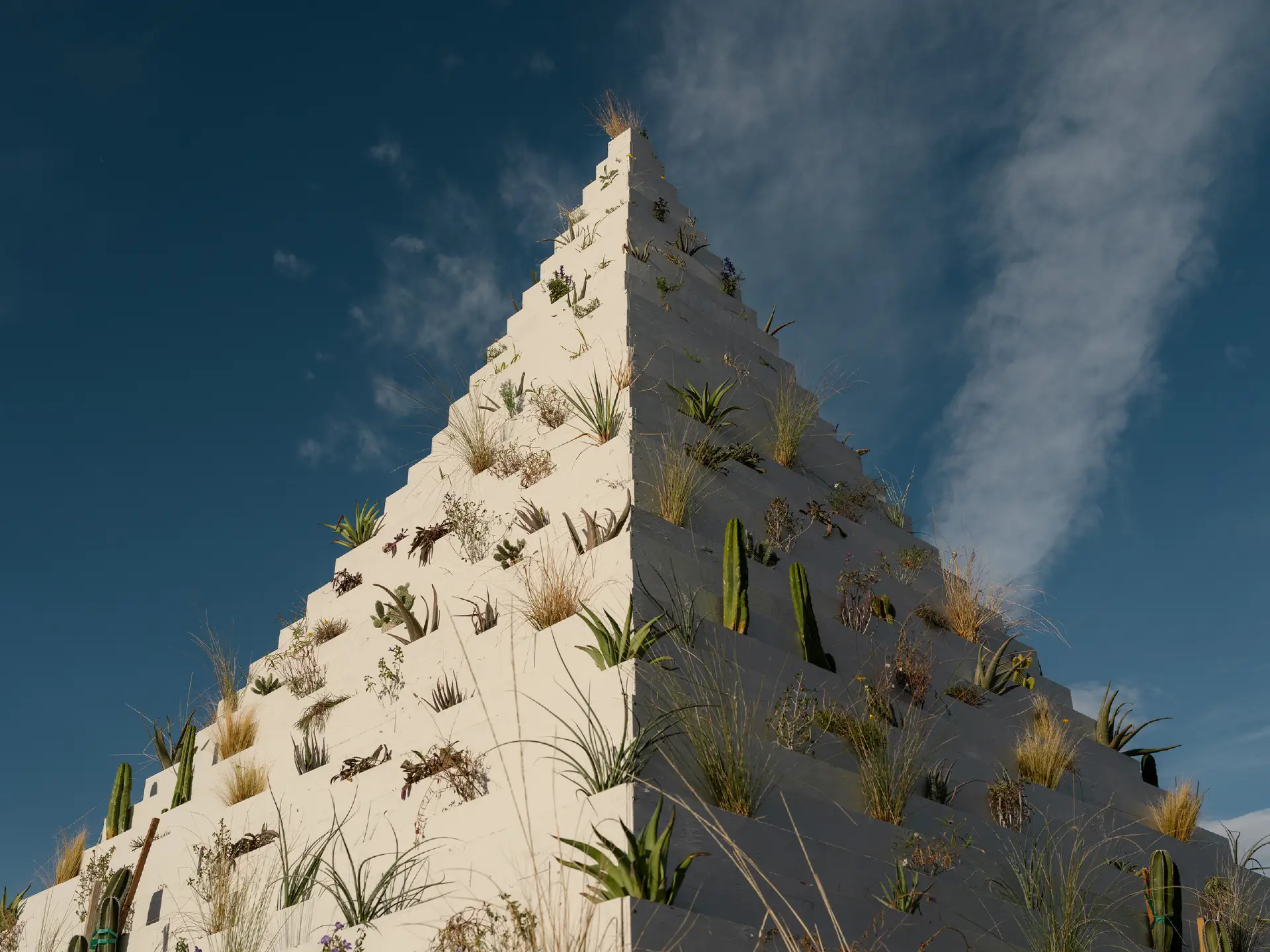 The Living Pyramid，Agnes Denes