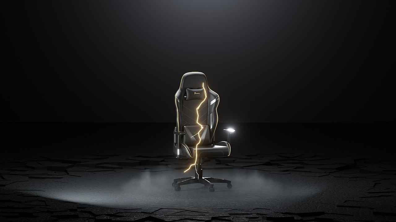 C4D电竞椅暗调酷炫案例（图ZMzg3MDk5MTE2） - 产品 - 站酷设计师我是诗言ShiYan原创素材 - 站酷ZCOOL