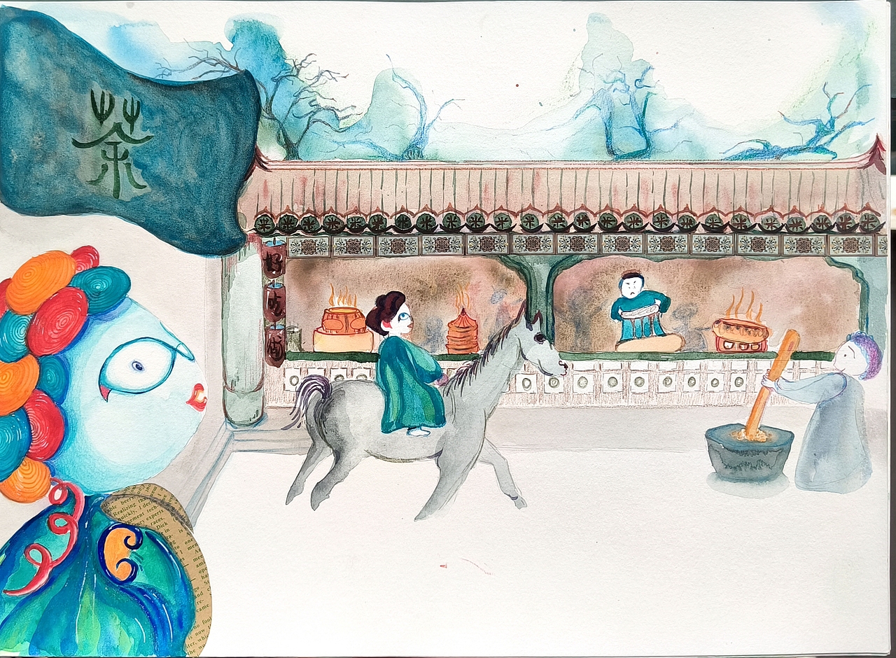 入围2024第四届成都插画大赏（图ZMzg3MTE0NTI0） - 绘本 - 站酷设计师艺术语言佳佳原创素材 - 站酷ZCOOL