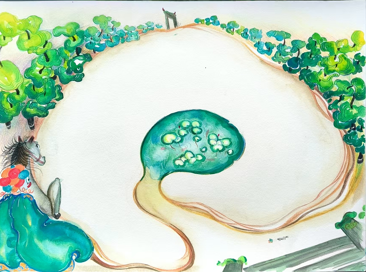 入围2024第四届成都插画大赏（图ZMzg3MTE0NTM2） - 绘本 - 站酷设计师艺术语言佳佳原创素材 - 站酷ZCOOL