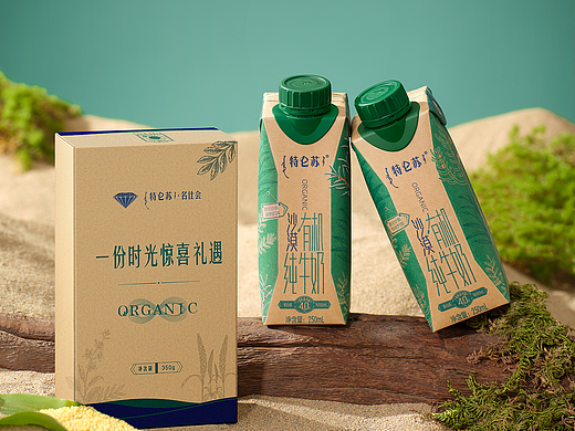 特仑苏有机沙漠牛奶｜坚果视觉