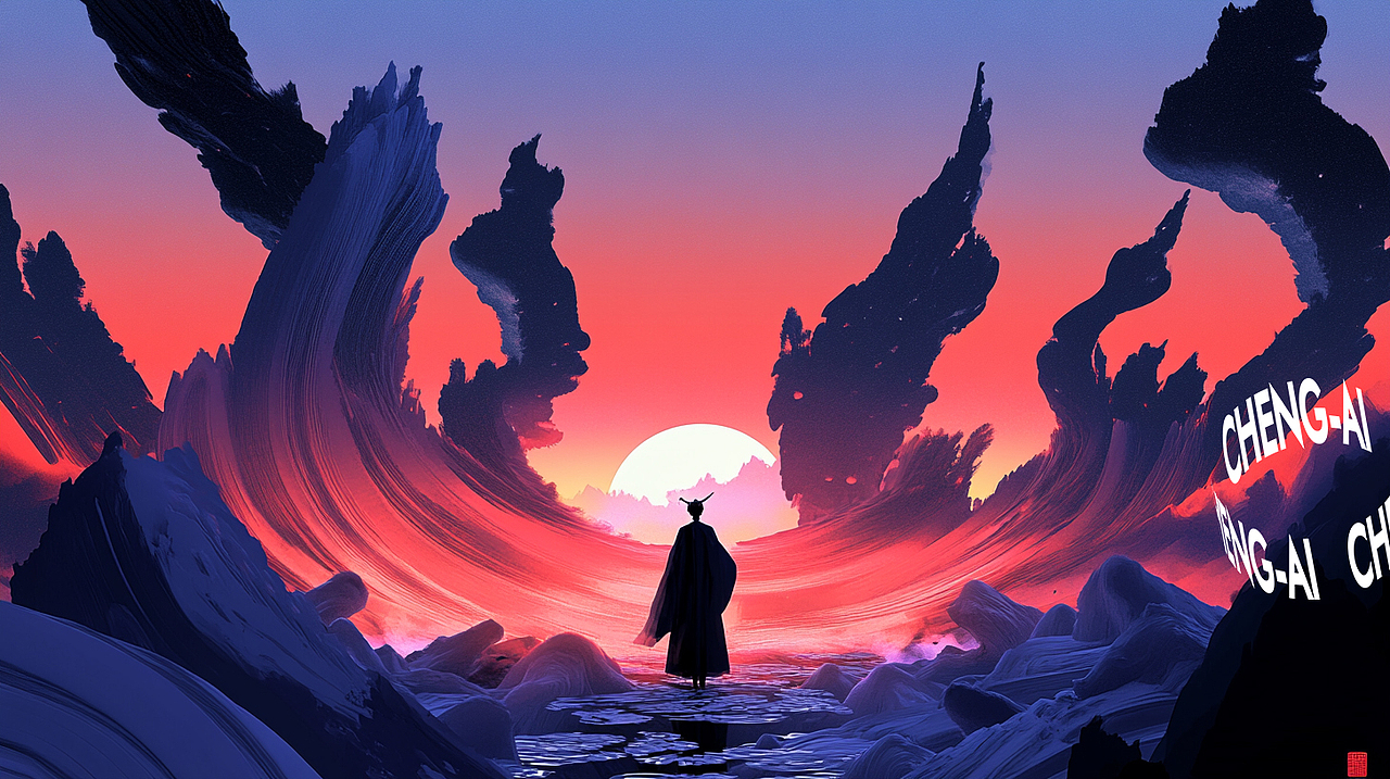 玄境1｜神秘东方（图ZMzg3MTUzMTA4） - 新锐潮流插画 - 站酷设计师橙光AI原创素材 - 站酷ZCOOL