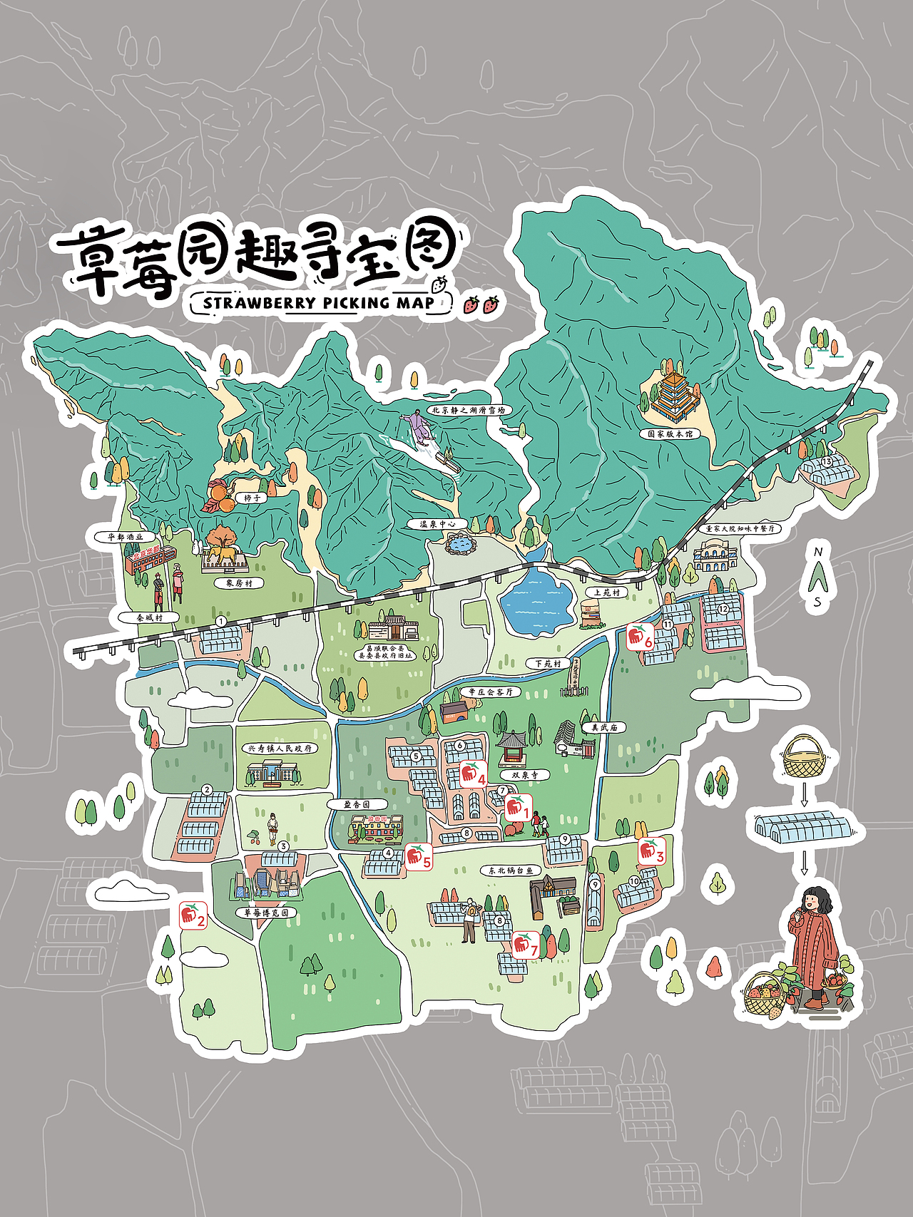 🍓【草莓采摘设计手册·春日极简版】🍓
