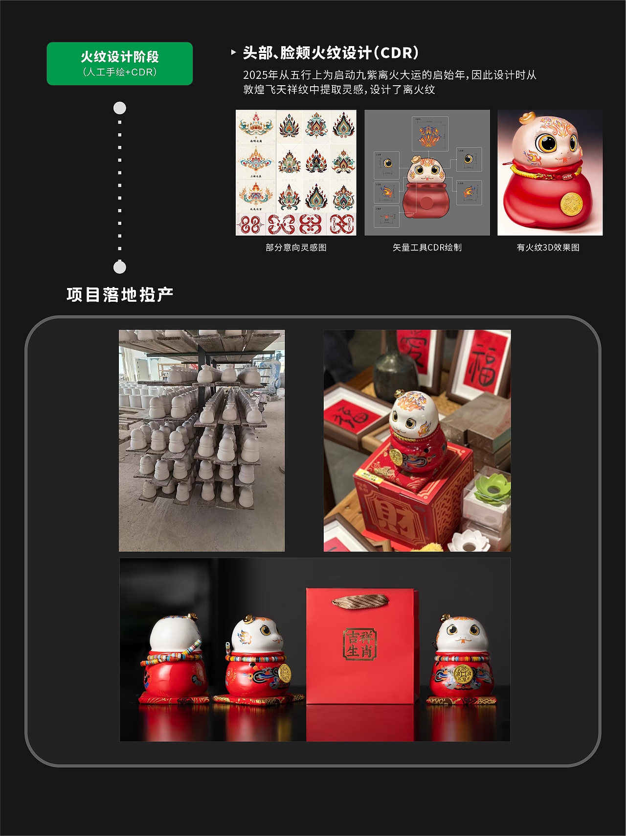 AIGC商业项目案例分享01 - 蛇生肖瓷偶摆件（图ZMzg3MTYzNjk2） - AI作品 - 站酷设计师福州艾锐工业设计原创素材 - 站酷ZCOOL