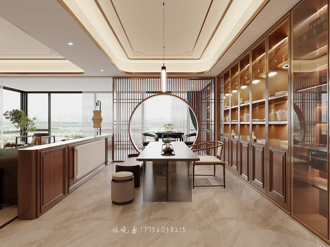 新中式轻奢大平层（图ZMzg3MTY1NTY0） - 家装设计 - 站酷设计师晓蕾17756038215原创素材 - 站酷ZCOOL