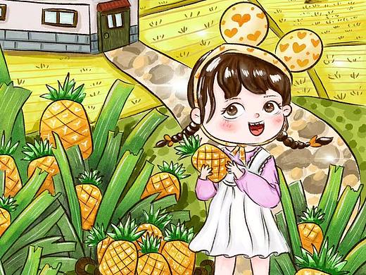 春日的萌趣邂逅（個人主頁-ZNzE1NTgyNjg=） - 兒童插畫 - 站酷設計師溫溫愛畫畫原創(chuàng)素材 - 站酷ZCOOL