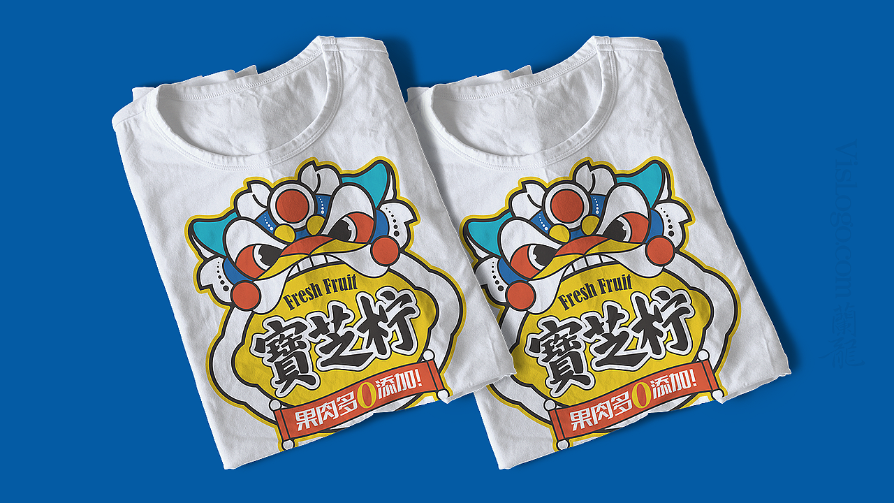 宝芝柠鲜果茶LOGO设计(含提案源文件下载）