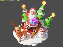 歐美卡通，圣誕老人
