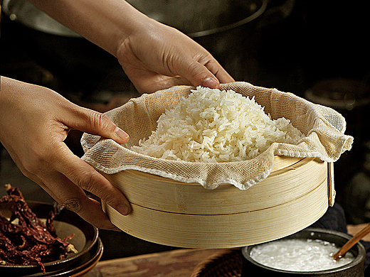 中国风大米拍摄 美食摄影