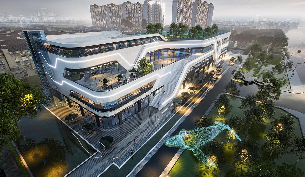 农贸市场建筑设计案列|温岭上林村智慧农贸市场（图ZMzg3MjE4MDQw） - 文案/策划 - 站酷设计师一鸿农贸市场设计原创素材 - 站酷ZCOOL